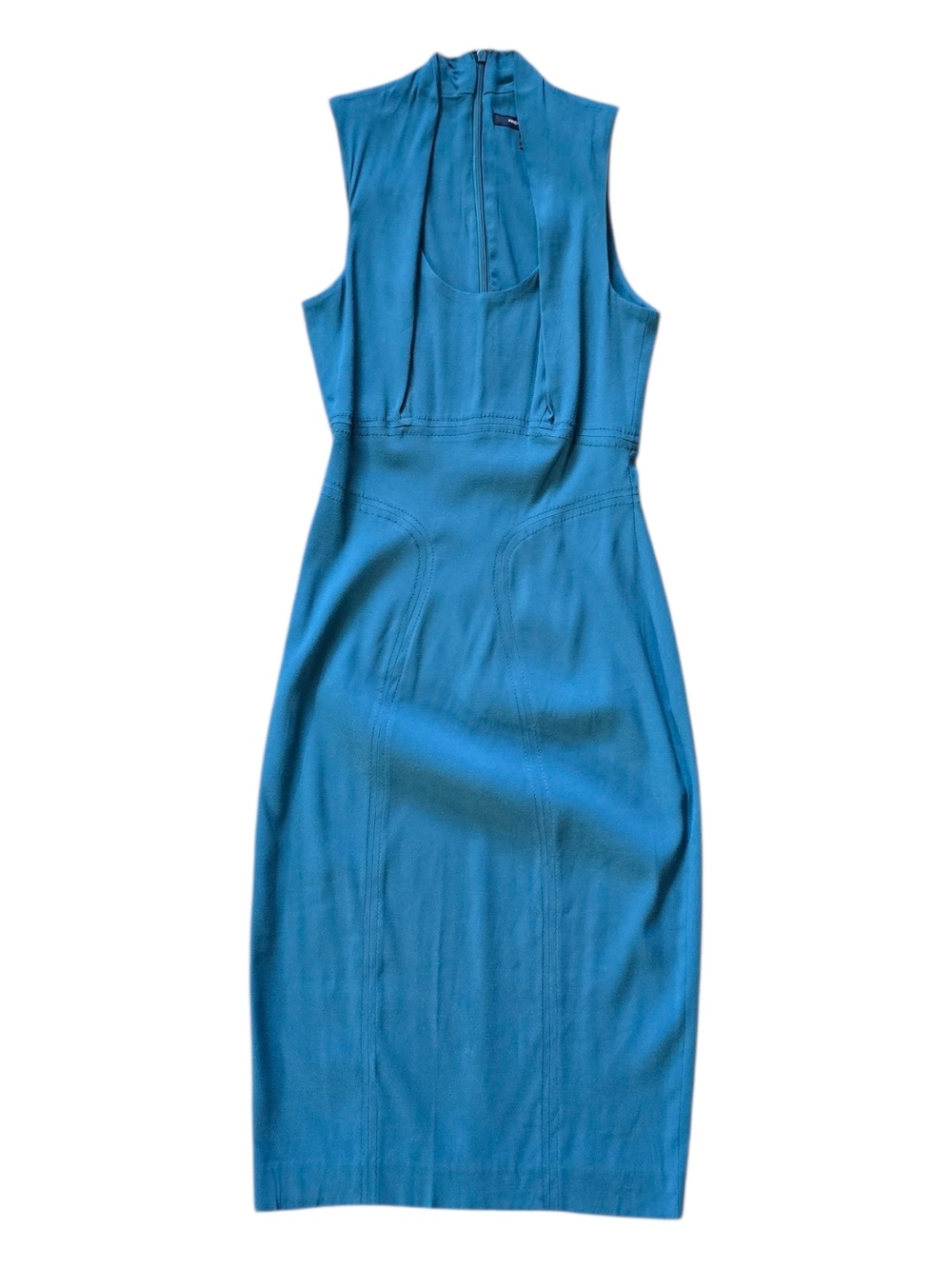 French Connection Teal Midi Sheath Dress SEXY